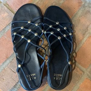 Black Sandals with decorations